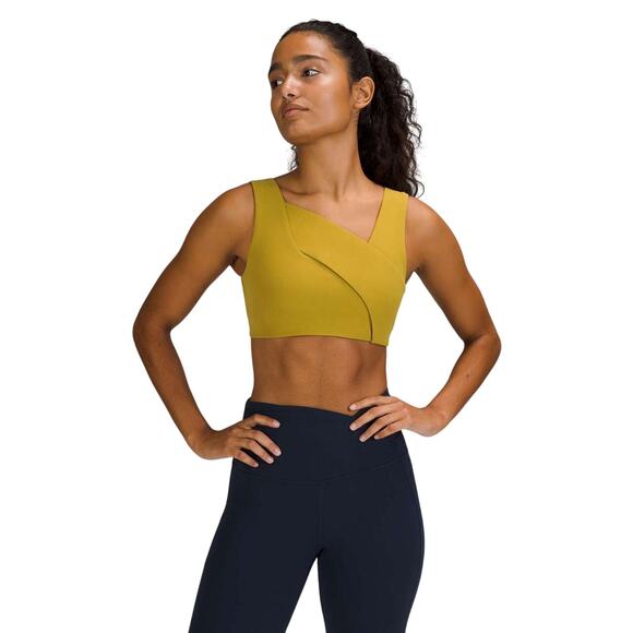 Lululemon Sz.6 Nulu Cross-Front Yoga Bra *Light Support, B/C Cups Auric Gold - Picture 8 of 8